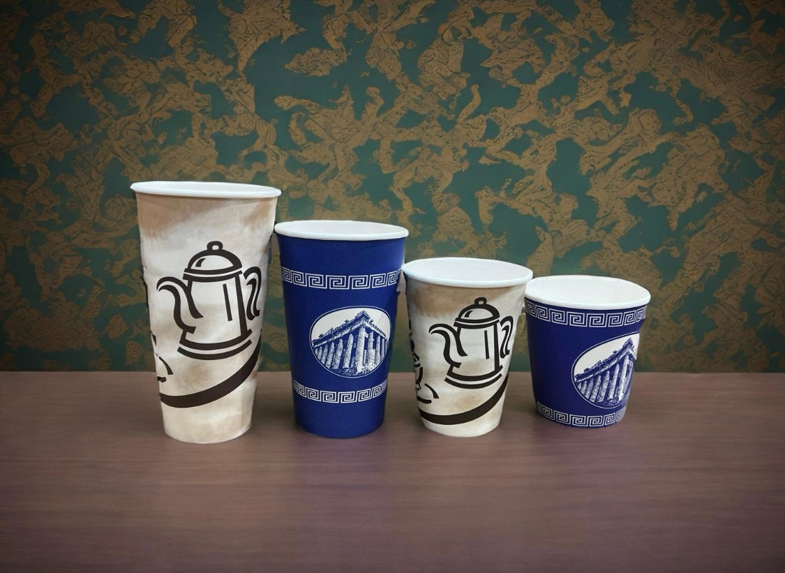 Paper Cups 10oz 12oz 16oz 20oz 1000 Pack for Coffee & Tea Made in USA | Bulk 1000 Count for Home, Office, Restaurants & Parties | Recyclable Disposable 8 Ounce To-Go Cups for Hot Drinks